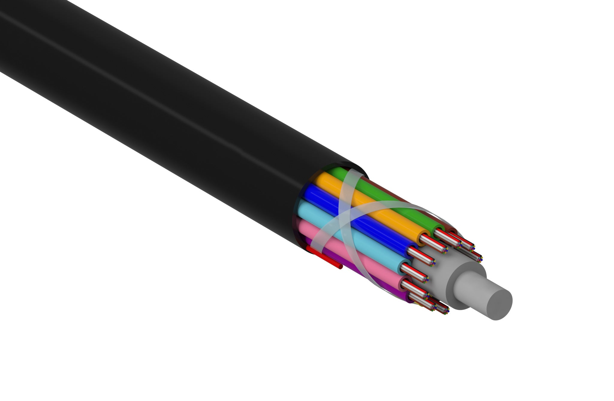 288F, Micro Cable, Dielectric, 250µm fiber